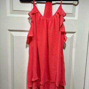 In Bloom Ruffled Asymmetrical Chemise